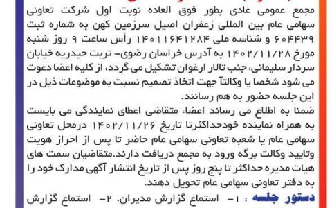 مجمع عمومی